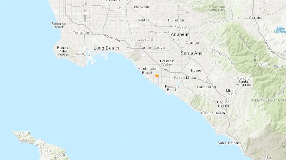 Earthquake Alert: Huntington Beach Area in Orange County Experiences 3.4-Magnitude Quake